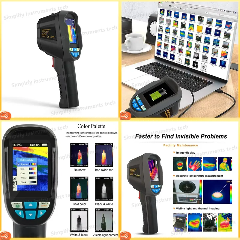 Thermal Imaging Camera 256X192 - Câmera de Imagem Térmica RX-350 com