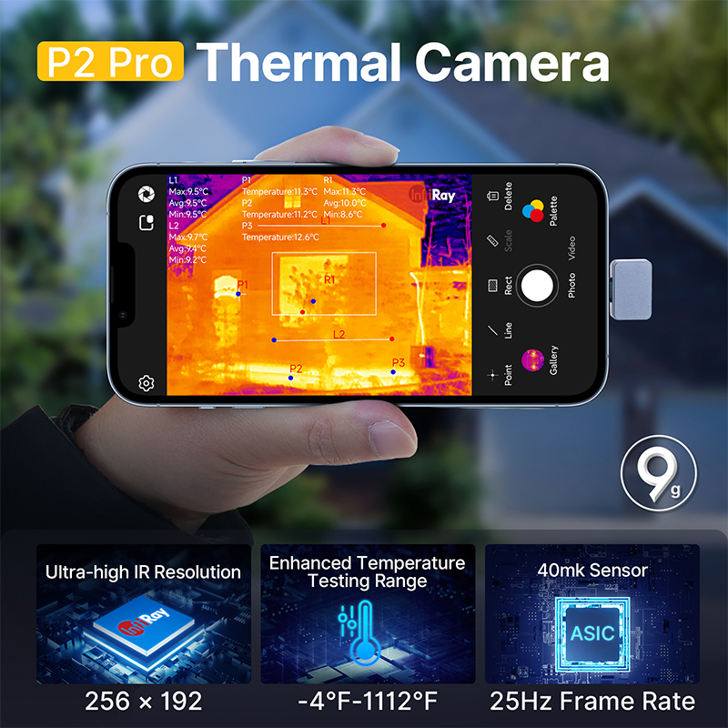 Infiray-P2 Pro câmera térmica, - Nf 521 Thermal Imaging Camera avaliação e preço