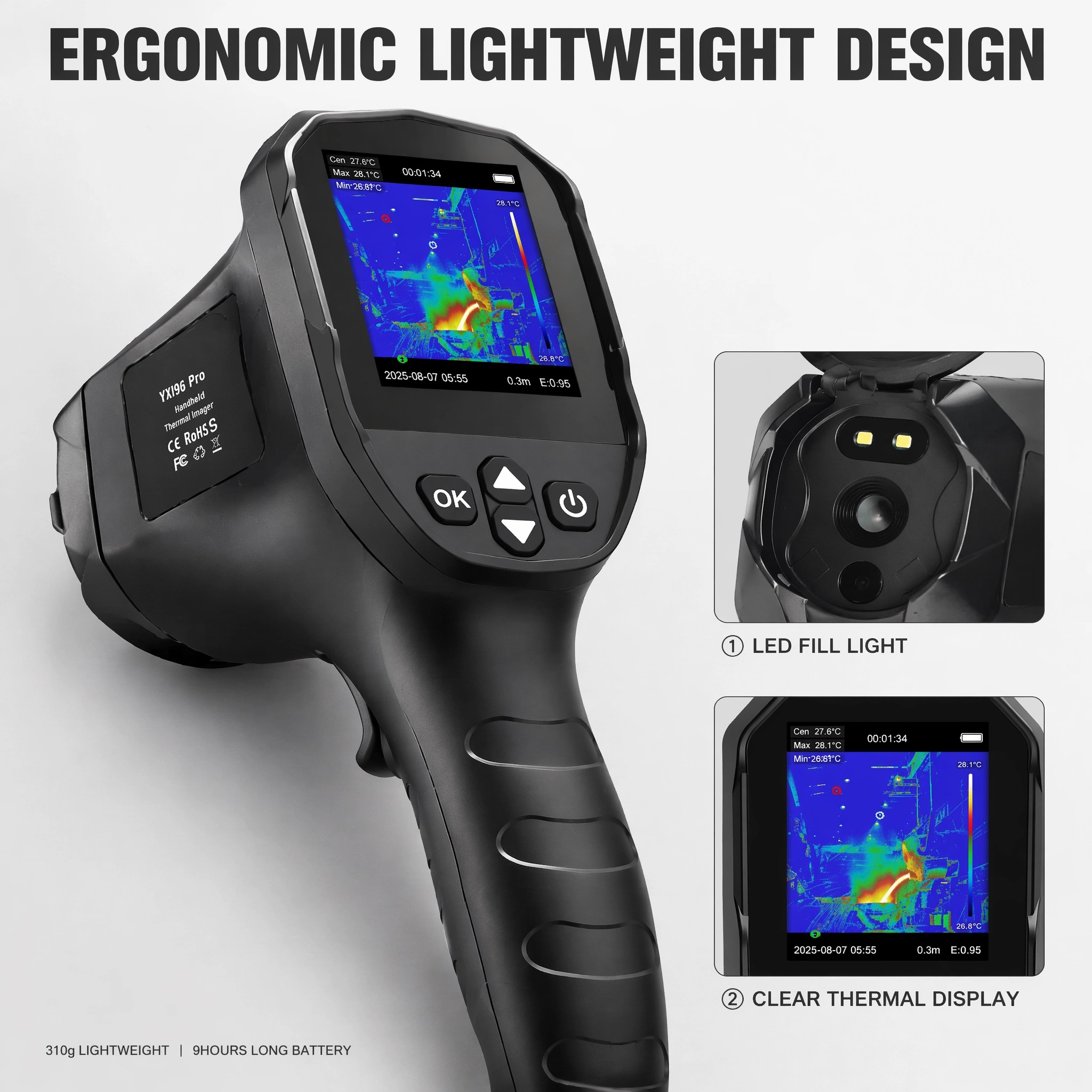 Câmara Térmica Portátil HP-YXI - Nf 521 Thermal Imaging Camera avaliação e preço