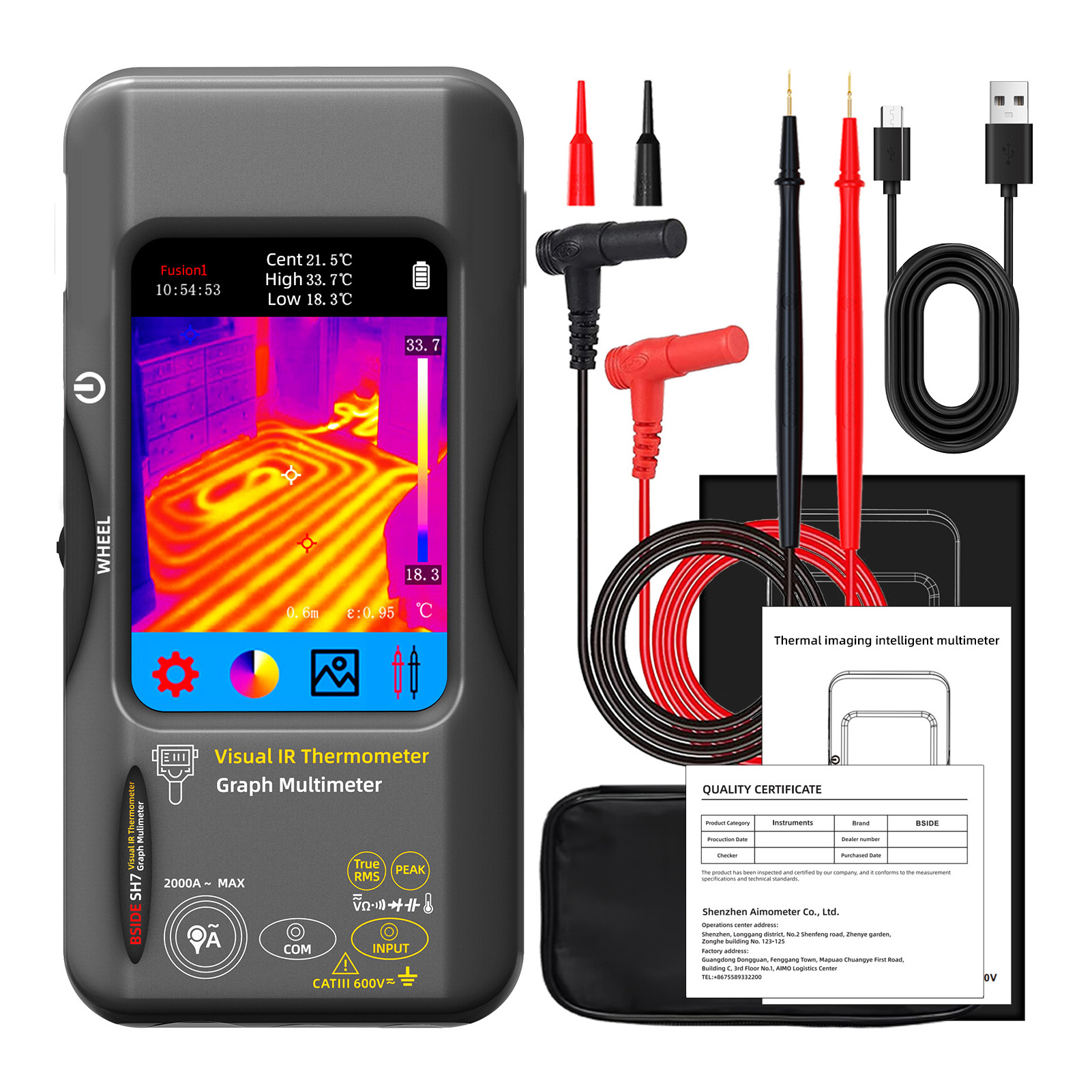 Multímetro de imagem térmica S - Nf 521 Thermal Imaging Camera avaliação e preço