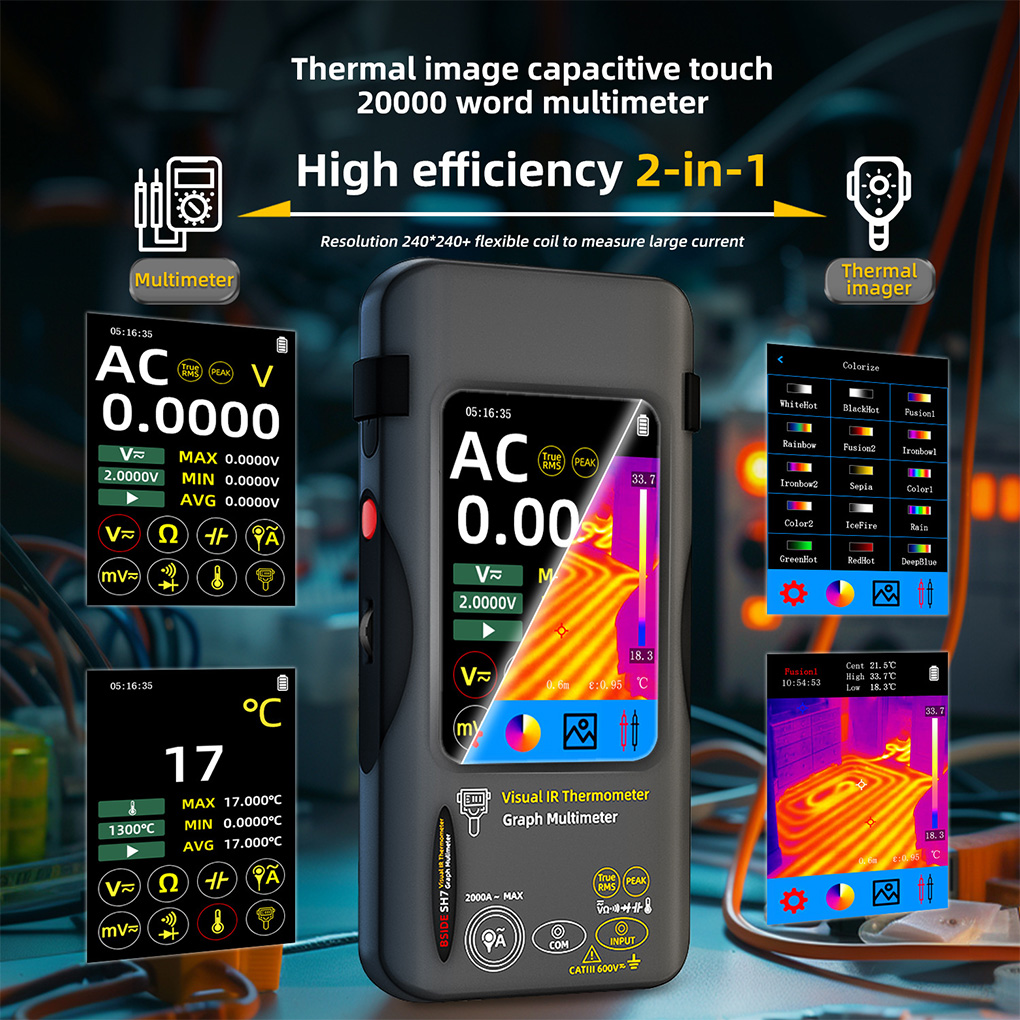 Multímetro de imagem térmica S - Nf 521 Thermal Imaging Camera avaliação e preço