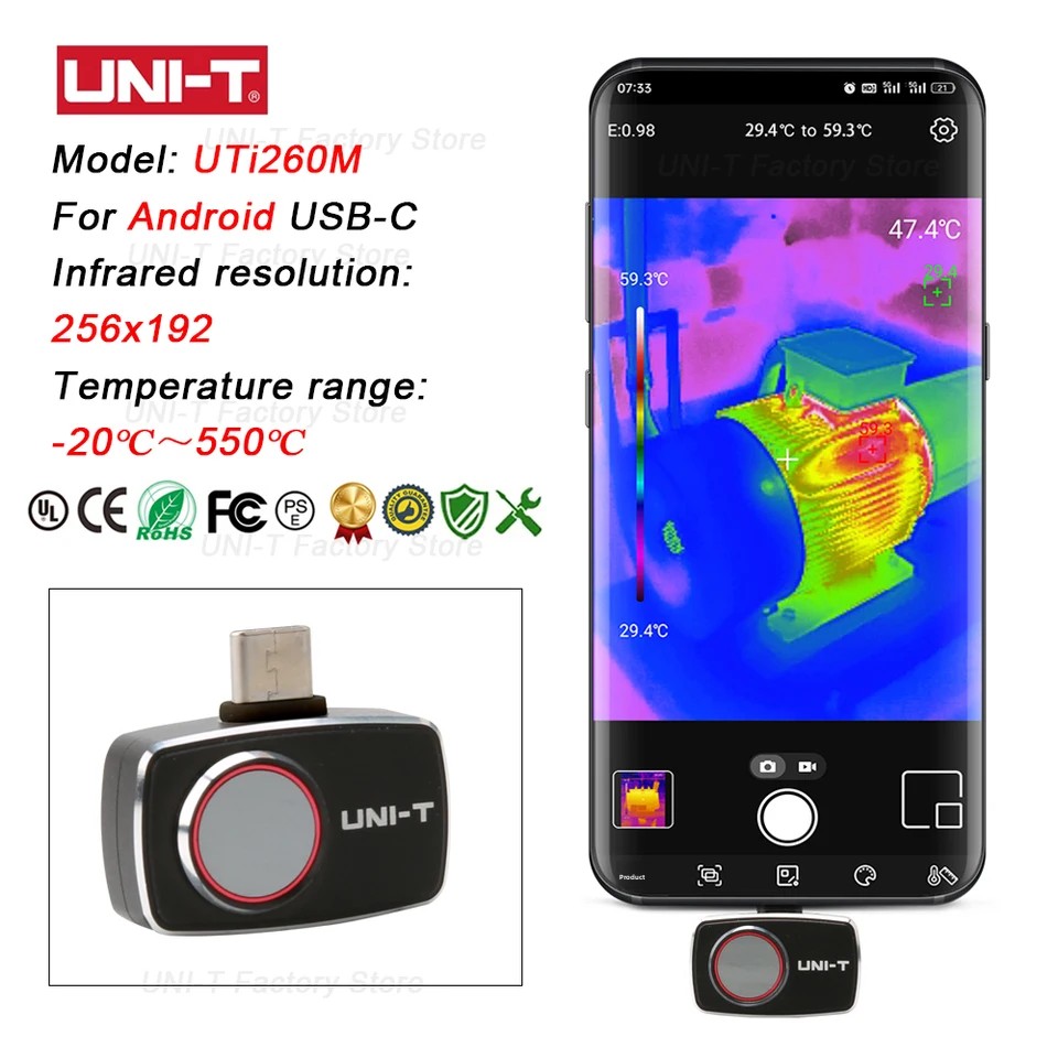 Câmera Termográfica Infraverme - Thermal Imaging Camera 256X192 avaliação e preço